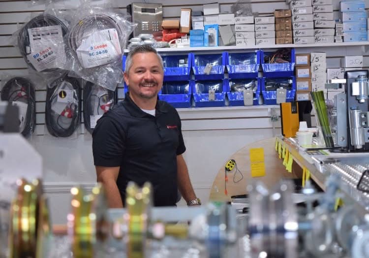Remote transmitters and replacement parts at the RAS Kendall counter